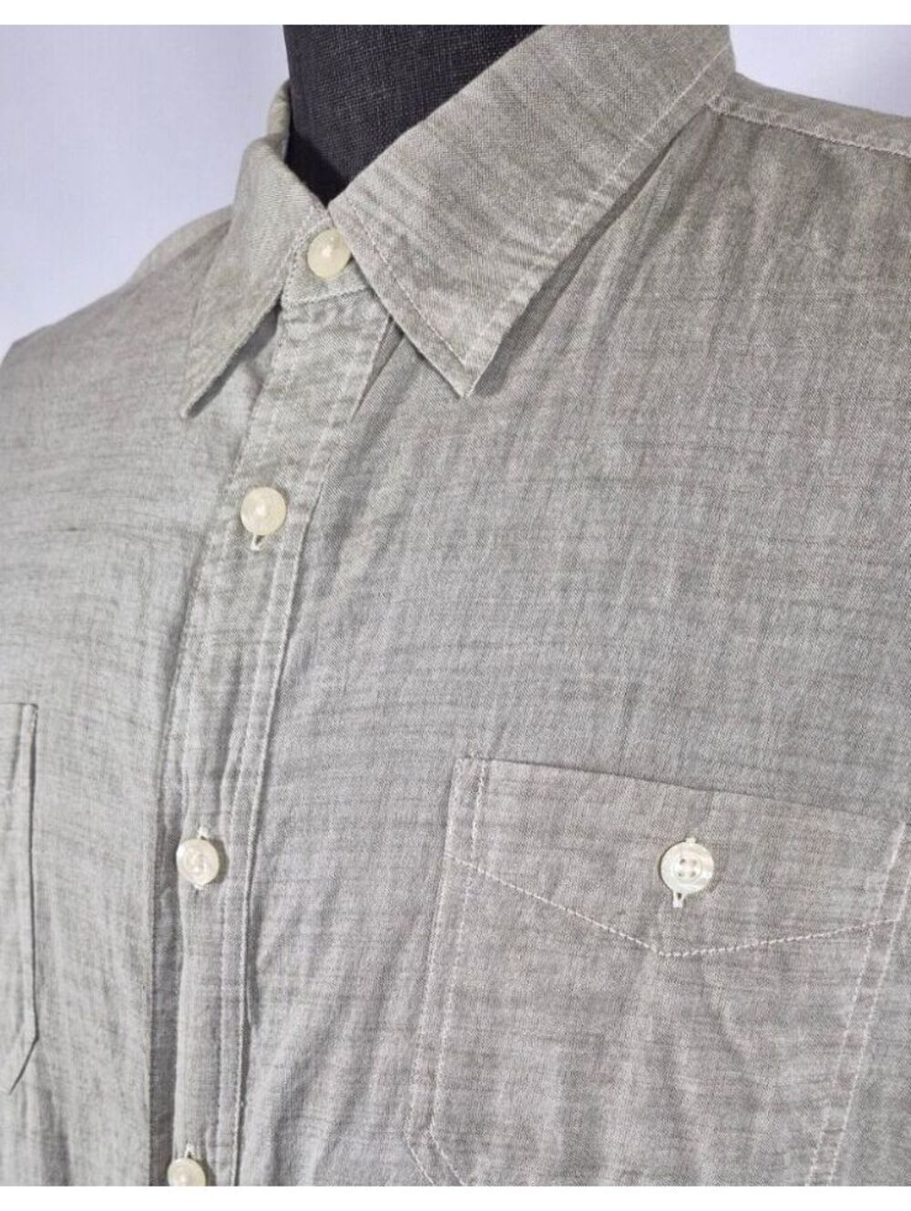 Weatherproof Vintage Mens XL Cotton Short Sleeve Double Pocket Shirt